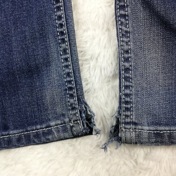 Cowgirl Tuff Co Womens Jeans Slim Boot Cut Blue Denim Stone Wash Rhinestone 26 - Picture 13 of 14